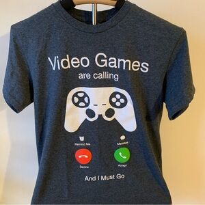 Video Games Graphic T-Shirt - Gray